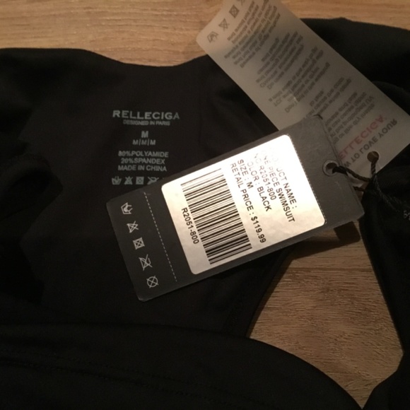 Relleciga Women’s High Cut Low Back One Piece Thong Bathing Suit - Picture 7 of 7